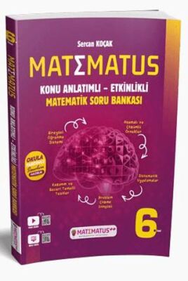 Matematus Yayınları 6. Sınıf Matematik Konu Anlatımlı Etkinlikli Soru Bankası - 1