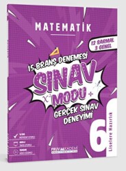 Pruva Akademi 6. Sınıf Matematik Sınav Modu 15 Deneme - Pruva Akademi