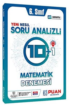 Puan Akademi Yayınları Puan Yayınları 6. Sınıf Matematik Soru Analizli 10+1 Deneme - 1