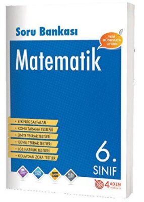 4 Adım Yayınları 6. Sınıf Matematik Soru Bankası - 1