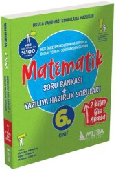 6. Sınıf Matematik Soru Bankası + Yazılıya Hazırlık Soruları 2`Si 1 Arada - Muba Yayınları