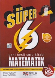 Nitelik Yayınları - Bayilik 6. Sınıf Matematik Süper Yeni Nesil Soru Kitabı - Nitelik Yayınları - Bayilik