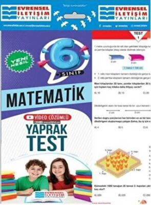 Evrensel İletişim Yayınları 6. Sınıf Matematik Yeni Nesil Video Çözümlü Yaprak Test - 1