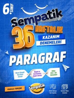 6. Sınıf Paragraf 36 Haftalık Kazanım Denemeleri - 1