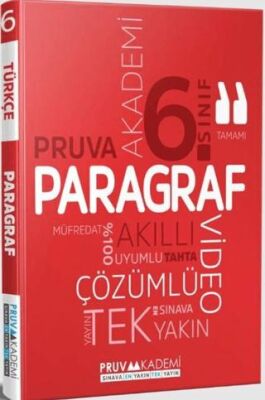 Pruva Akademi 6. Sınıf Paragraf Soru Bankası - 1