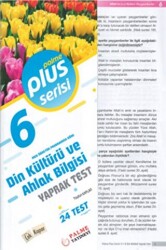 6. Sınıf Plus Serisi Din Kültürü ve Ahlak Bilgisi Yaprak Test - Palme Yayınları