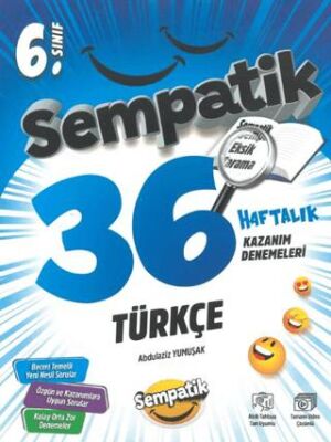 6. Sınıf Sempatik 36 Haftalık Türkçe Kazanım Denemeleri - 1