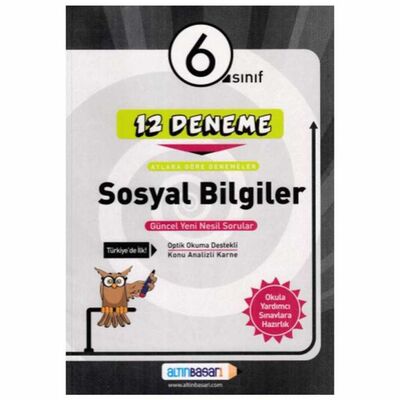 Altın Başarı Yayınları 6. Sınıf Sosyal Bilgiler 12 Deneme - 1