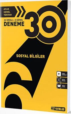 Hız Yayınları 6. Sınıf Sosyal Bilgiler 30 Deneme - 1