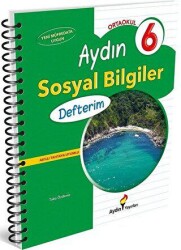 Aydın Yayınları Ortaokul 6 Aydın Sosyal Bilgiler Defterim - Aydın Yayınları