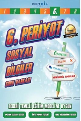 Netbil Yayıncılık 6. Sınıf Sosyal Bilgiler Periyot Soru Bankası - 1