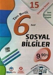 Bilimyolu Yayıncılık 6. Sınıf Sosyal Bilgiler Tam Benlik 15 Deneme Sınavı - Bilimyolu Yayıncılık