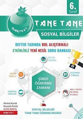 Nartest Yayınevi 6. Sınıf Sosyal Bilgiler Yeşil Defter Tadında Tane Tane - 1