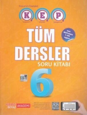 Kırmızı Beyaz Yayınları 6. Sınıf Tüm Dersler Kazanım Destekli Soru Bankası - 1