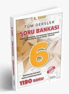 Europa Yayınları 6. Sınıf Tüm Dersler Soru Bankası - 1
