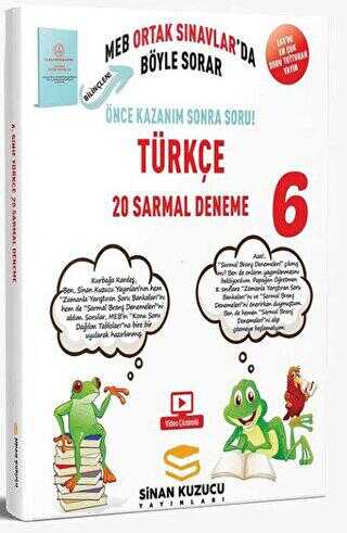 Sinan Kuzucu Yayınları 6. Sınıf Türkçe 20`Li Sarmal Branş Denemesi