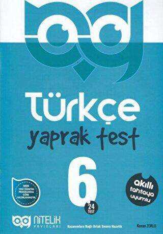 Nitelik Yayınları - Bayilik 6. Sınıf Türkçe 24 Yaprak Test