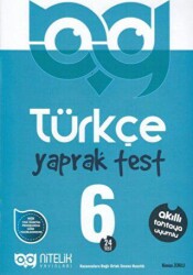 Nitelik Yayınları - Bayilik 6. Sınıf Türkçe 24 Yaprak Test - Nitelik Yayınları - Bayilik