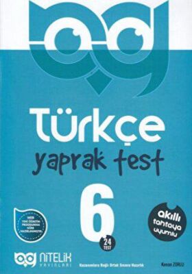 Nitelik Yayınları - Bayilik 6. Sınıf Türkçe 24 Yaprak Test - 1