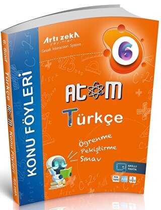 Artı Zeka Yayınları 6. Sınıf Atom Türkçe Konu Föyleri