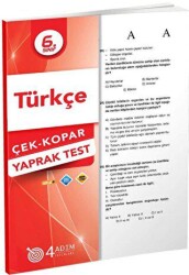 4 Adım Yayınları 6. Sınıf Türkçe Çek Kopar Yaprak Test - 4 Adım Yayınları