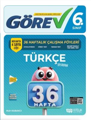 6. Sınıf Türkçe Görev 36 Haftalık Çalışma Föyleri - 1