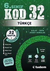 Tudem Yayınları - Bayilik 6. Sınıf Türkçe Kod 32 Tekrar Testleri - Tudem Yayınları - Bayilik