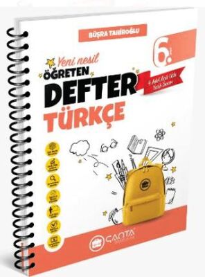 Çanta Yayınları 6. Sınıf Türkçe Okula Yardımcı Öğreten Defter - 1