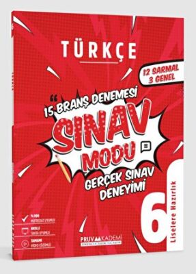 Pruva Akademi 6. Sınıf Türkçe Sınav Modu 15 Deneme - 1