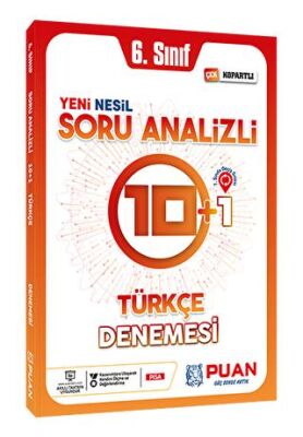 Puan Yayınları 6. Sınıf Türkçe Soru Analizli Deneme - 1