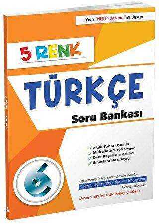 5 Renk Yayınevi 6. Sınıf Türkçe Soru Bankası