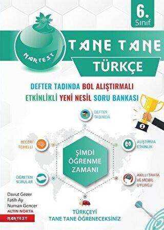 Nartest Yayınevi 6. Sınıf Türkçe Tane Tane Defter Tadında Soru Bankası