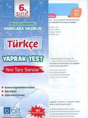 6. Sınıf Türkçe Yaprak Test - 1