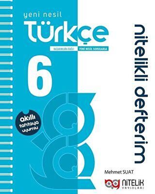 Nitelik Yayınları - Bayilik Nitelik 6. Sınıf Akıllı Defter Türkçe Yeni Nesil Nitelikli - 1