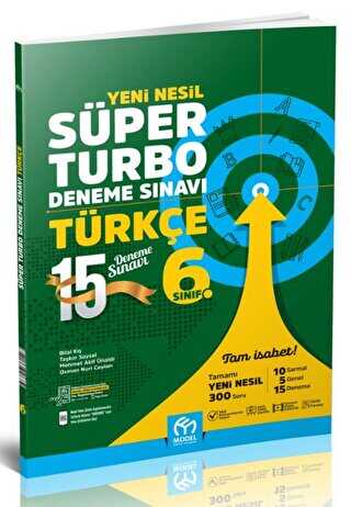 Model Eğitim Yayıncılık 6. Sınıf Türkçe Yeni Nesil Süper Turbo Deneme Sınavı