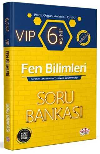 Editör Yayınevi 6. Sınıf VIP Fen Bilimleri Soru Bankası