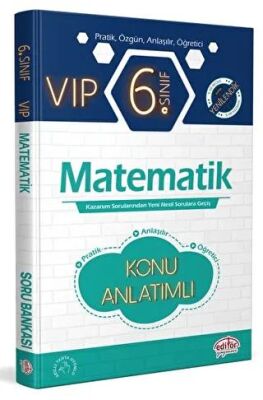 Editör Yayınevi 6. Sınıf VIP Matematik Konu Anlatımlı - 1
