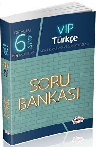 Editör Yayınevi 6. Sınıf VIP Türkçe Soru Bankası