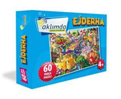 60 Parça Puzzle - Ejderha - Aklımda Zeka Oyunları