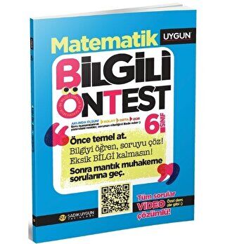 Sadık Uygun Yayınları 6. Sınıf Bilgili Ön Test Matematik - 1