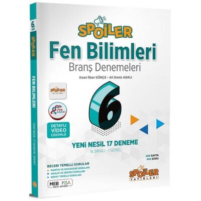 6. Sınıf Fen Bilimleri Branş Denemeleri - 1