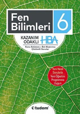 Tudem Yayınları - Bayilik 6. Sınıf Fen Bilimleri Kazanım Odaklı HBA - 1