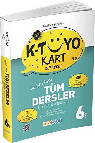 Katyon Yayınları 6. Sınıf K-Tüyo Kart Destekli Hedef Bir Fazla Tüm Dersler Soru Bankası