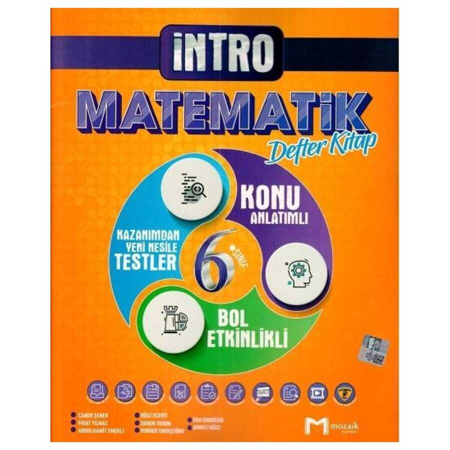6. Sınıf Matematik İntro Defter Kitap