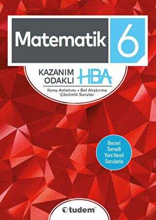 Tudem Yayınları - Bayilik 6. Sınıf Matematik Kazanım Odaklı HBA
