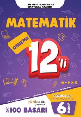 ONburda Yayınları 6. Sınıf Matematik Yeni Nesil Branş Denemeleri - 1