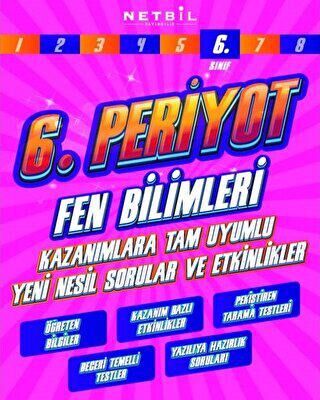 Netbil Yayıncılık 6. Sınıf Periyot Fen Bilimleri Etkinlikli Soru Bankası - 1