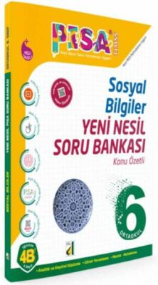 6. Sınıf Pisa Sosyal Bilgiler Yeni Nesil Soru Bankası kapağı