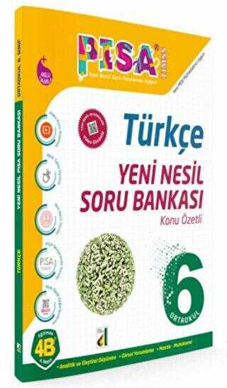 Damla Yayınevi - Bayilik 6. Sınıf Pisa Türkçe Yeni Nesil Soru Bankası