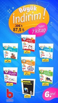 Basamak Yayınları 6. Sınıf Soru Bankası Seti 7 Kitap - 1